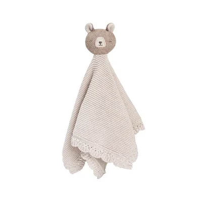 Avery Row Cuddle Cloth - Frog - Brown Bear
