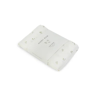 Avery Row Organic Baby Muslin Swaddle - Nettle Scatter
