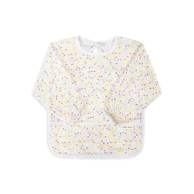 Avery Row Sleeved Bib - Wildflower Garden