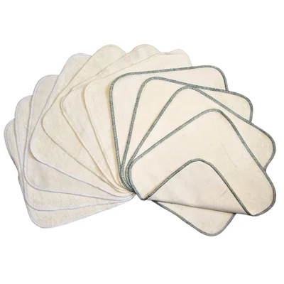avo+cado Flannel Washcloths with Terry - 12 Pcs - Default