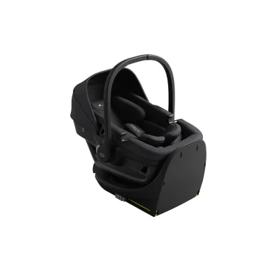 Axkid Zero Pro Infant Car Seat & Isofix Base Bundle - Coastal Storm Black