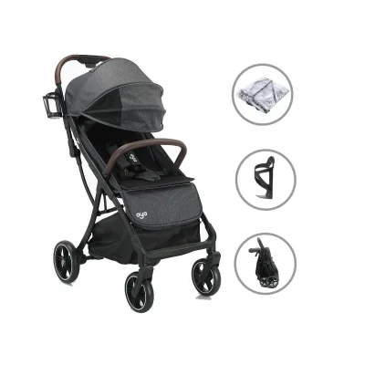 Aya Easyfold Compact Travel Stroller - Grey