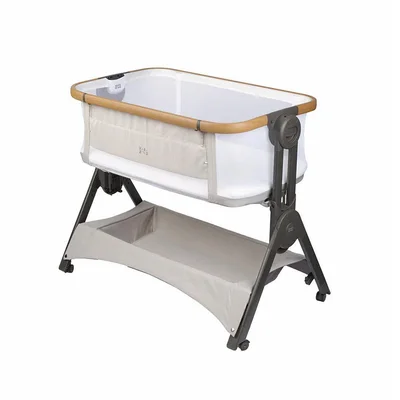 Bababing Bedside And Travel Cot - Beige