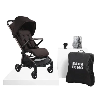 Bababing Imi Compact Auto Fold Stroller - Kofe - Kofe