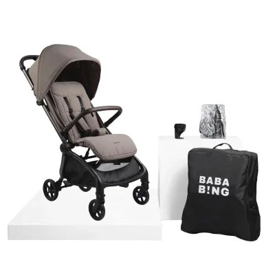 Bababing Imi Compact Auto Fold Stroller - Mink