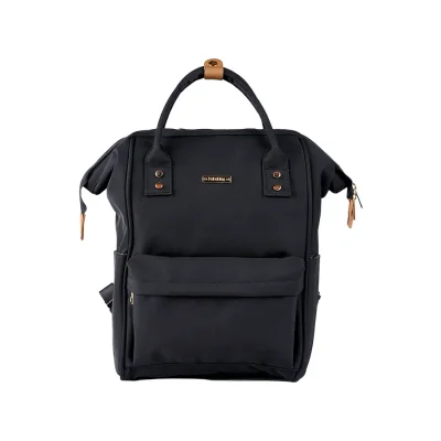 Bababing | Mani Backpack Baby Changing Bag | Waterproof Nappy Bag | Black - Black