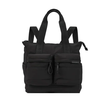 Bababing Rosy Tote Changing Bag | 3-in-1 Waterproof Nappy Bag | Black - Black