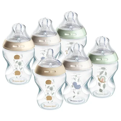 Baby Bottles 260ml x6, Tommee Tippee Closer To Nature