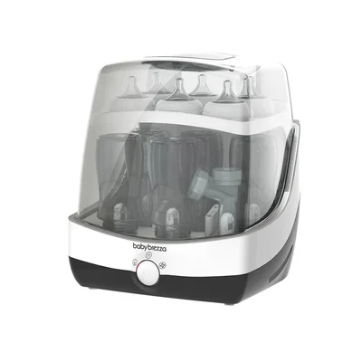 Baby Brezza SuperFast Steriliser Dryer – 10 Minute Fastest Baby Bottle Sterilisers – One-Step Steam & Dry for Bottles, Pump Parts, Dummies & Accessories – Large Universal Capacity
