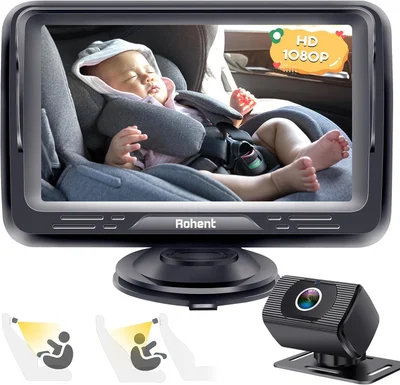 Cámara de coche para bebé Rohent N06 con pantalla de 4,3 pulgadas