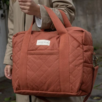 Baby Changing Bag - Latte (With Pram Clips)