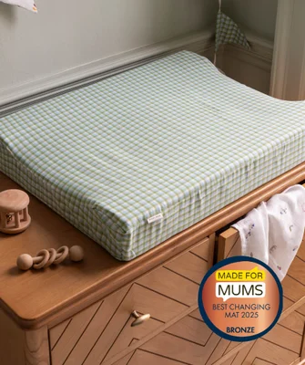 Baby Changing Mat - Greenhouse Gingham - Default