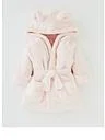 Baby Girls Lux Fleece Robe with Ears - Pink - PINK