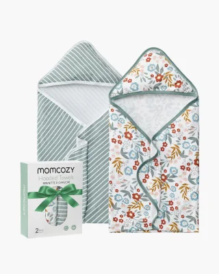 Baby Hooded Towel for Newborn Shower - 2-Pack