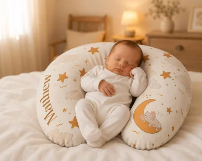 Baby Nursing Pillow Cover | Personalized Nursing Pillow Cover | Custom Name Boppy Cover| Baby Shower Gift | Newborn Mom Gift Boy Girl