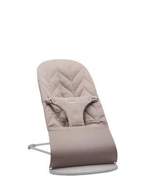 BabyBjörn Bliss Woven Petal Quilt Baby Bouncer, Sand Grey - Sand Grey