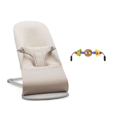 BabyBjörn Bliss Baby Bouncer, Woven, Classic Quilting, Sandstone Grey — image 12