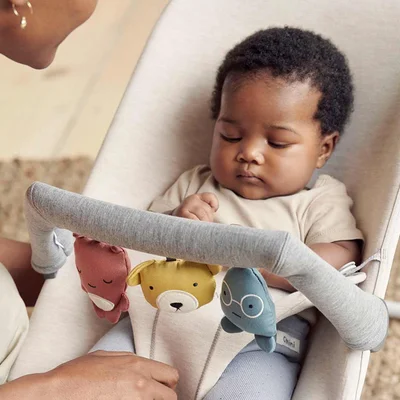 BabyBjörn Bliss Baby Bouncer, Woven, Classic Quilting, Sandstone Grey — image 7