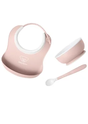 BabyBjörn Baby Feeding Set, 3 pcs - Powder Pink