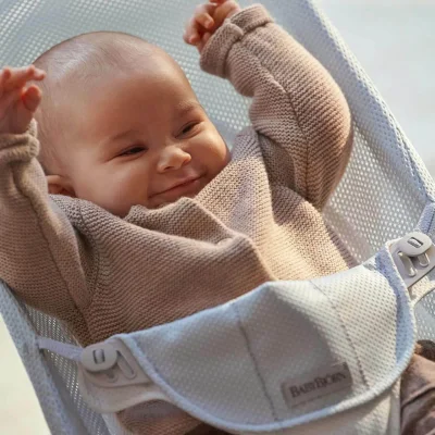 BabyBjörn Bouncer Balance Soft, Mesh, Grey Beige/White — image 4