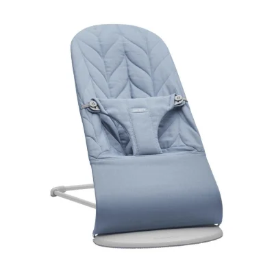 BabyBjörn Bliss Woven Petal Quilt Baby Bouncer - Blue