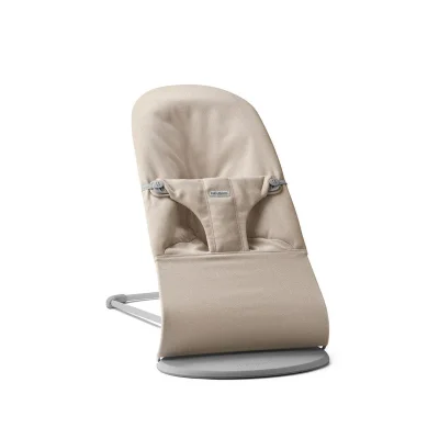 BabyBjörn Bouncer Bliss Woven Melange - Light Beige / No Bouncer Toy