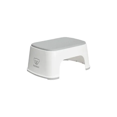 BabyBjorn Step Stool - White + Grey