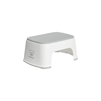 BabyBjorn Step Stool - White + Grey - White