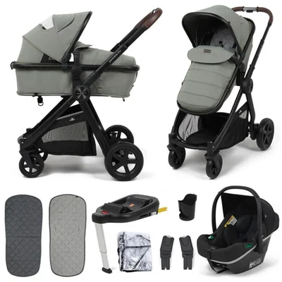 Babylo Panorama XTI Travel System- Fern Green - With ISOFIX Base