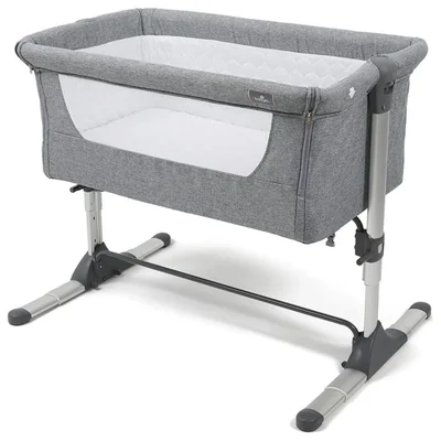 Babylo Snuggle Cuddle Bedside Crib - Grey