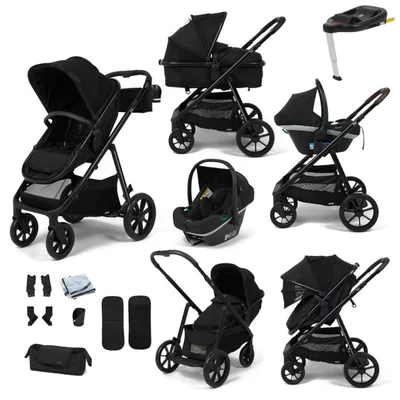 Babylo Zummi Zap Travel System- Black - With ISOFIX Base