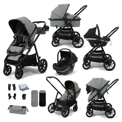 Babylo Zummi Zap Travel System- Grey - With ISOFIX Base