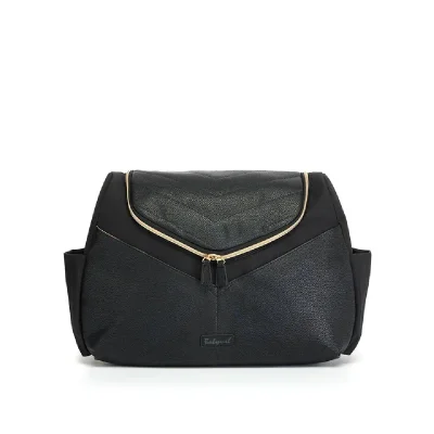 Babymel Pippa Vegan Leather Backpack - Leather - Black