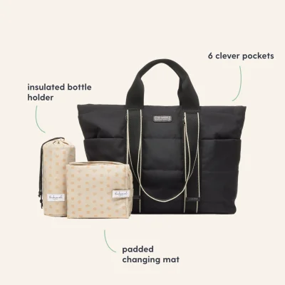 Babymel Sammi Eco Convertible Backpack - Black / Convertible
