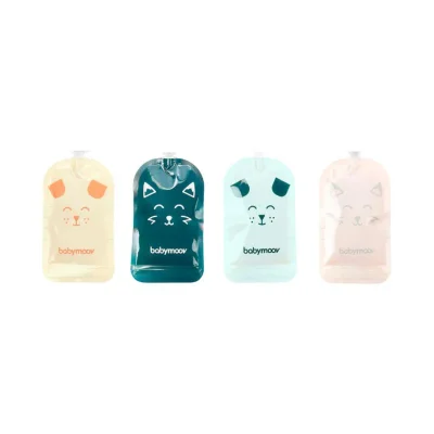 Babymoov Reuseable Pouches, Pack of 20, Multi