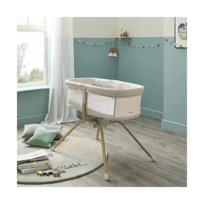 Babymore Air Motion Gliding Crib - Cream