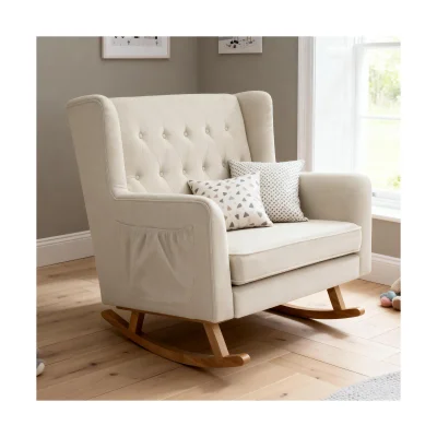 Babymore Lux Snuggle Nursing Chair with Stool