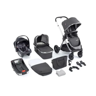 Babymore Memore V2 Travel System - Chrome