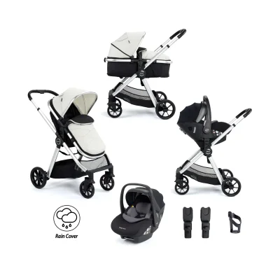 Babymore Mimi 3in1 Travel System Bundle with Pecan i-Size Car Seat