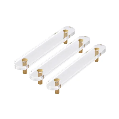 Babymore Pack of 3 Kimi Furniture Flat Handles - Acrylic