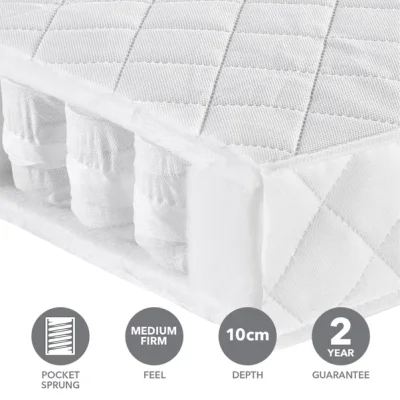 Babymore Pocket Sprung Cot Mattress