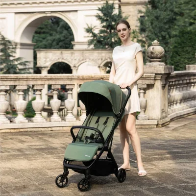 Babymore Yara Compact Stroller - Forest Green