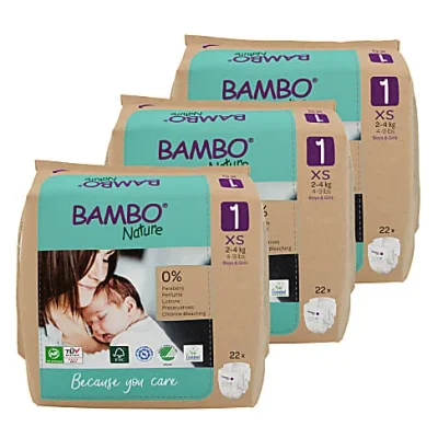 Bambo Nature Nappies - Size 1 - Economy Pack (66 nappies) - Default