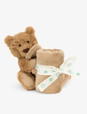 Bartholomew Bear faux-fur soother 34cm - Brown