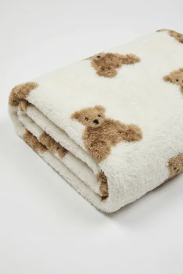 Bear Fleece Minky Blanket