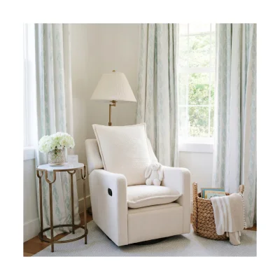 Bebe & Beyond Boucle Nestler Nursing Chair - Off White - Off White