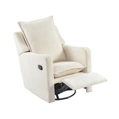 Bebe & Beyond Boucle Nestler Nursing Chair - Off White — image 4