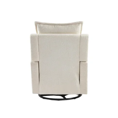 Bebe & Beyond Boucle Nestler Nursing Chair - Off White — image 7