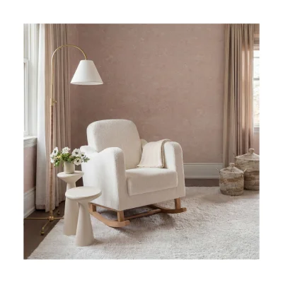 Bebe & Beyond Soother Boucle Nursing Chair - Off White - Off White