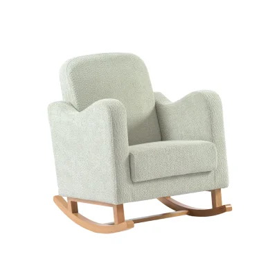 Bebe & Beyond Soother Boucle Nursing Chair with Stool - Sage — image 4